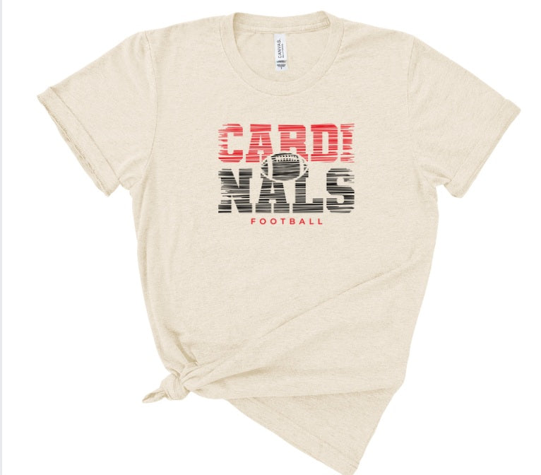 CARDS (ADULT) *PRE-ORDER* Cardinals Football Lines (Red+Black)