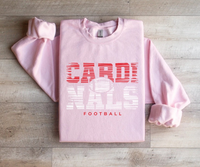 CARDS (ADULT) *PRE-ORDER* Cardinals Football Lines (Red+White)