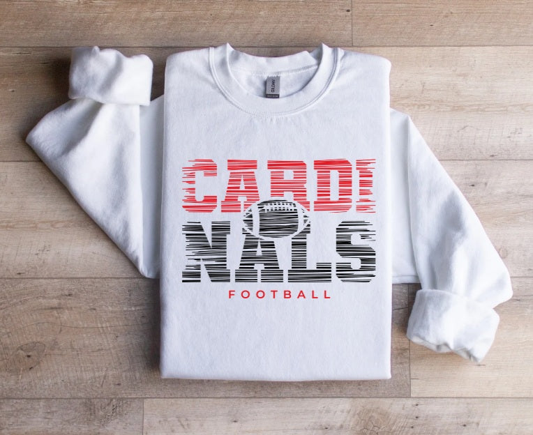 CARDS (ADULT) *PRE-ORDER* Cardinals Football Lines (Red+Black)