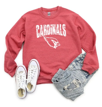 CARDS (Adults) | Cardinals Logo Distressed White