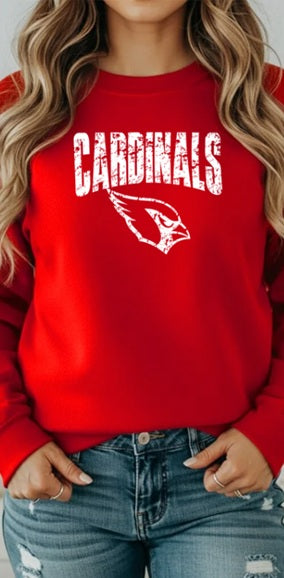 CARDS (Adults) | Cardinals Logo Distressed White