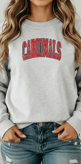 CARDS (Adults) | Cardinals Red Distressed