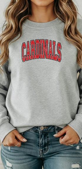 CARDS (Adults) | Cardinals Red Distressed