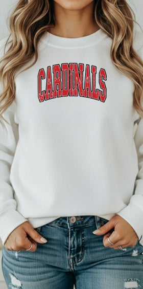 CARDS (Kiddos) | Cardinals Red Distressed