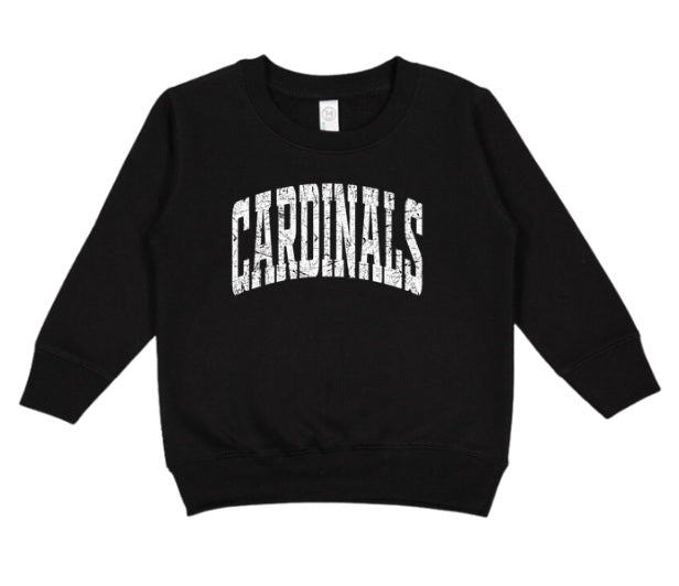 CARDS (TODDLER) *PRE-ORDER* Cardinals White Tall Distressed