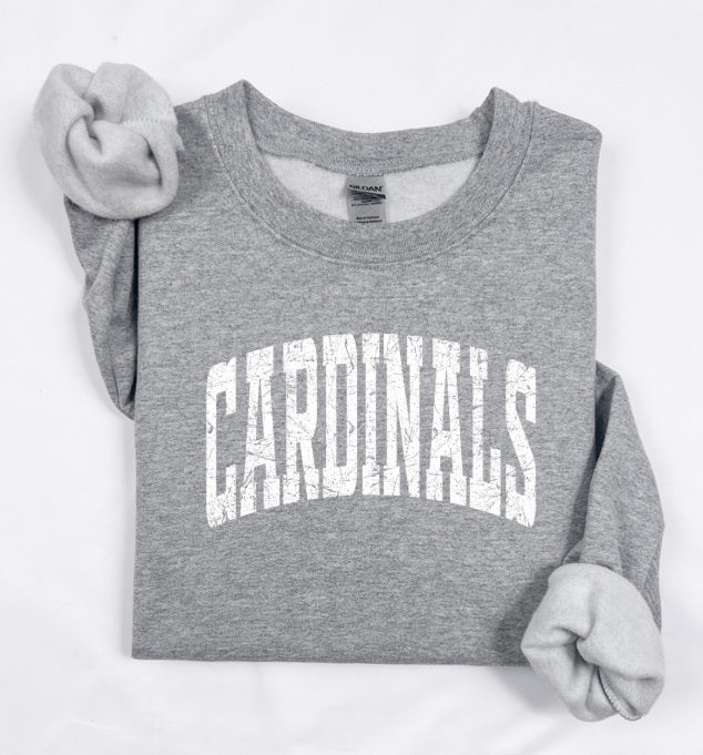 CARDS (ADULT) *PRE-ORDER* Cardinals White Tall Distressed