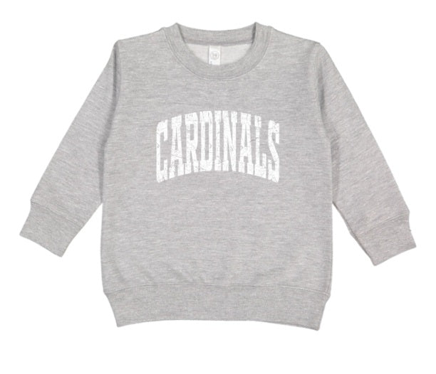 CARDS (TODDLER) *PRE-ORDER* Cardinals White Tall Distressed
