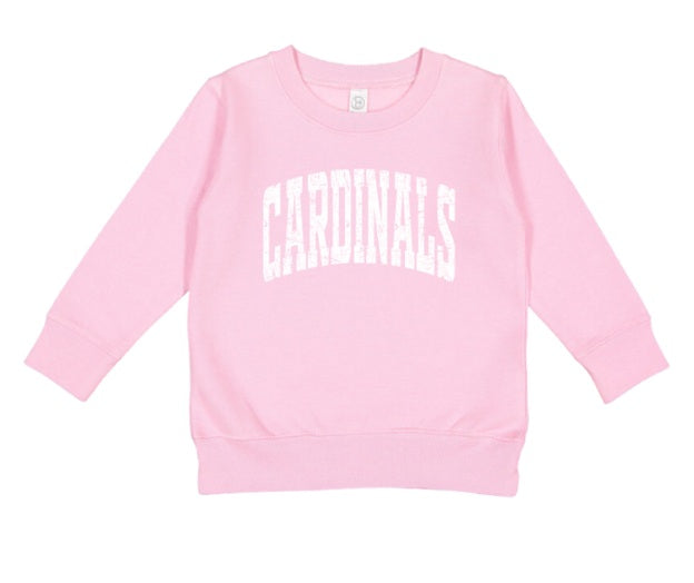 CARDS (TODDLER) *PRE-ORDER* Cardinals White Tall Distressed