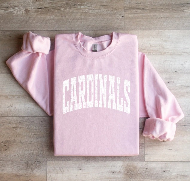 CARDS (ADULT) *PRE-ORDER* Cardinals White Tall Distressed