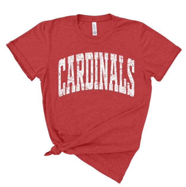 CARDS (YOUTH) *PRE-ORDER* Cardinals White Tall Distressed
