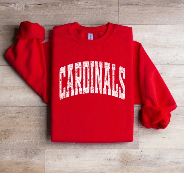 CARDS (YOUTH) *PRE-ORDER* Cardinals White Tall Distressed