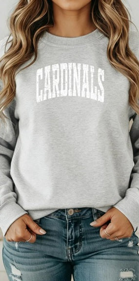 CARDS (Adults) | Cardinals White Distressed