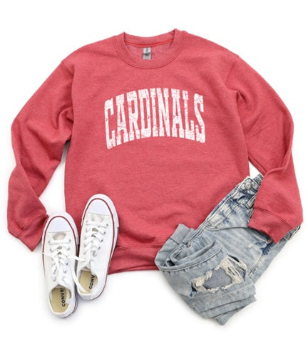 CARDS (Adults) | Cardinals White Distressed