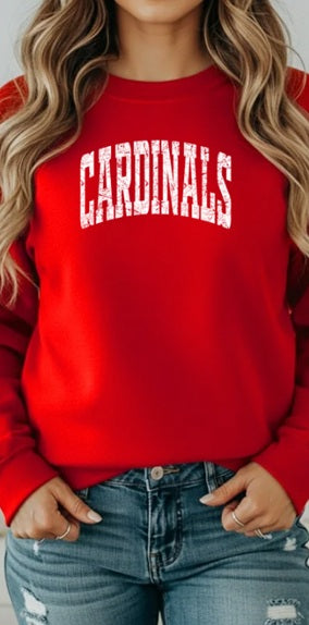 CARDS (Kiddos) | Cardinals White Distressed