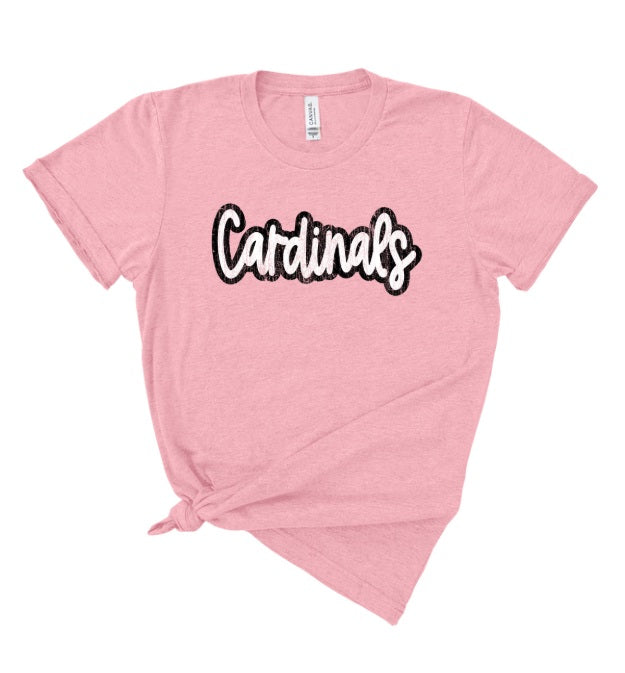 CARDS (ADULT) *PRE-ORDER* Cardinals Black/White Distressed