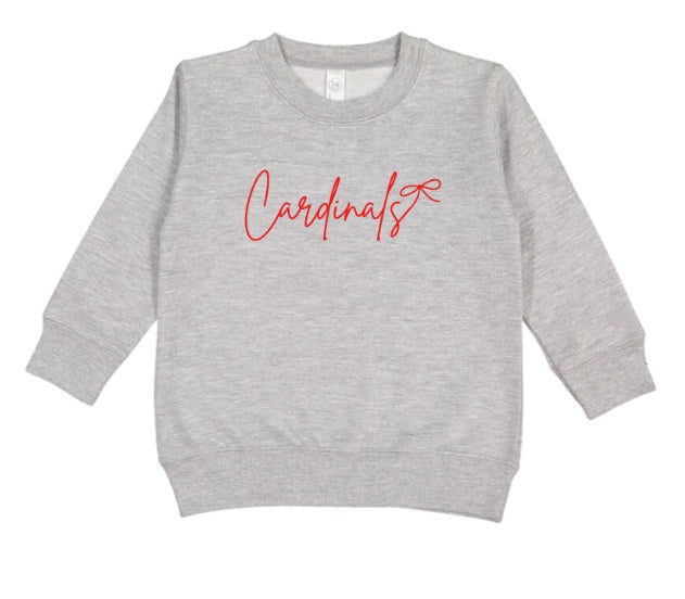 CARDS (TODDLER) *PRE-ORDER* Cardinal Bow