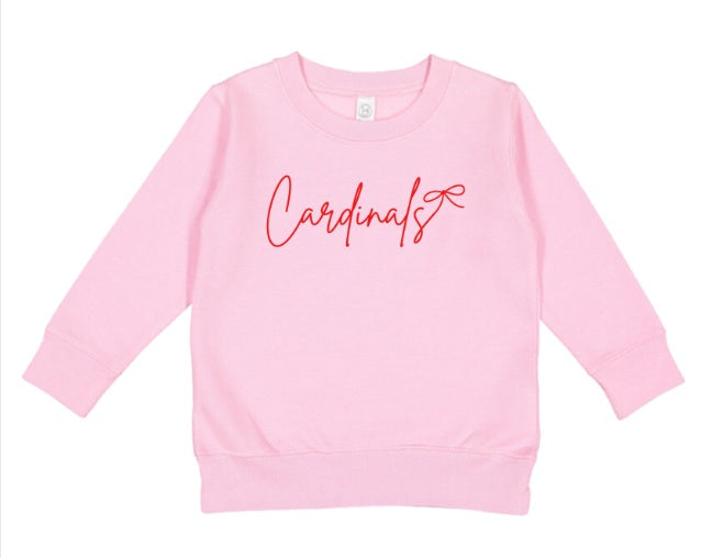 CARDS (TODDLER) *PRE-ORDER* Cardinal Bow