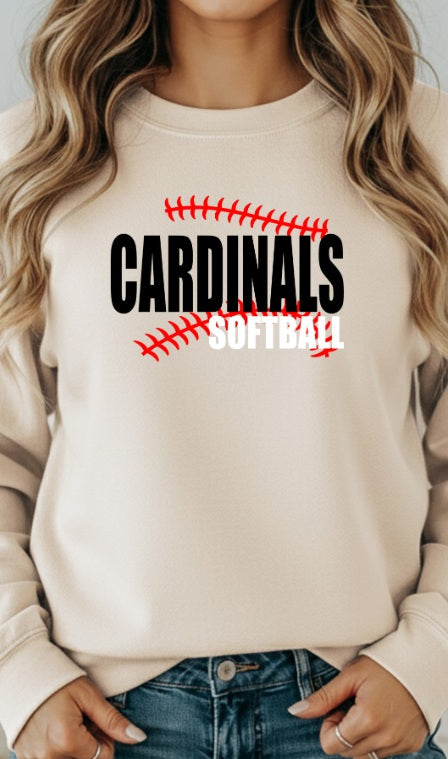 CARDS (ADULT) *PRE-ORDER* Cardinal Softball Stitches