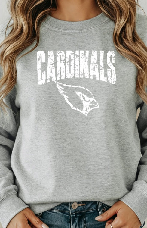 CARDS (ADULT) *PRE-ORDER* Cardinals with Logo Distressed