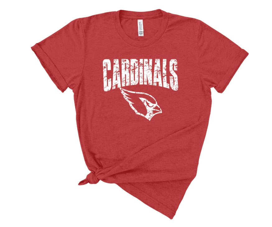 CARDS (ADULT) *PRE-ORDER* Cardinals with Logo Distressed