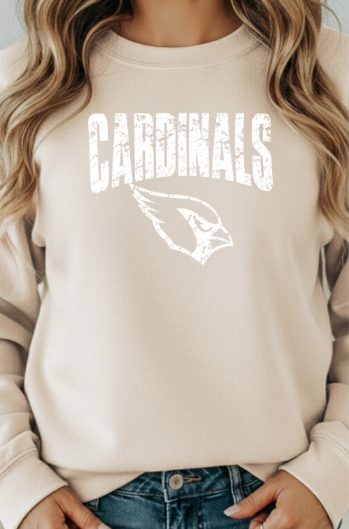 CARDS (ADULT) *PRE-ORDER* Cardinals with Logo Distressed
