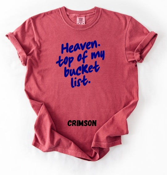 JESUS LOVE (ADULT) *PRE-ORDER* Heaven Bucket List (navy font)