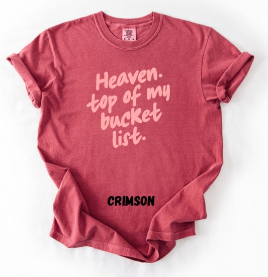 JESUS LOVE (ADULT) *PRE-ORDER* Heaven Bucket List (pink font)