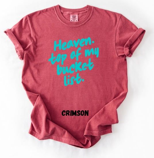 JESUS LOVE (ADULT) *PRE-ORDER* Heaven Bucket List (teal font)