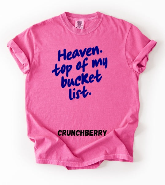 JESUS LOVE (ADULT) *PRE-ORDER* Heaven Bucket List (navy font)