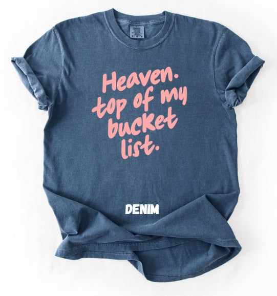 JESUS LOVE (ADULT) *PRE-ORDER* Heaven Bucket List (pink font)