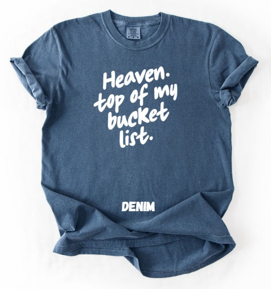 JESUS LOVE (ADULT) *PRE-ORDER* Heaven Bucket List (white font)