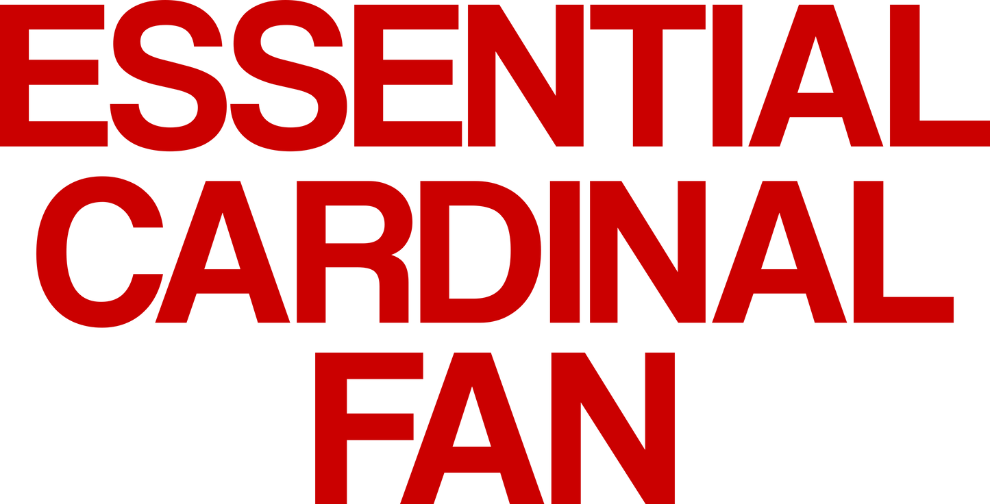 CARDS (YOUTH) *PRE-ORDER* Essential Cardinal Fan - Red