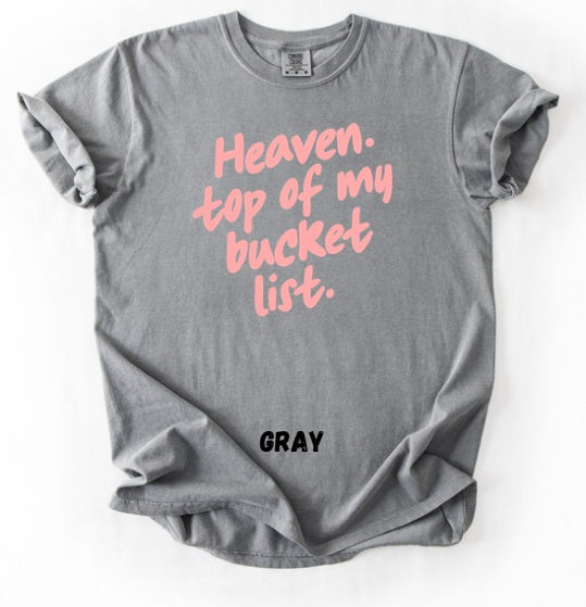JESUS LOVE (ADULT) *PRE-ORDER* Heaven Bucket List (pink font)