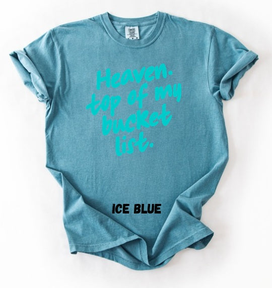 JESUS LOVE (ADULT) *PRE-ORDER* Heaven Bucket List (teal font)