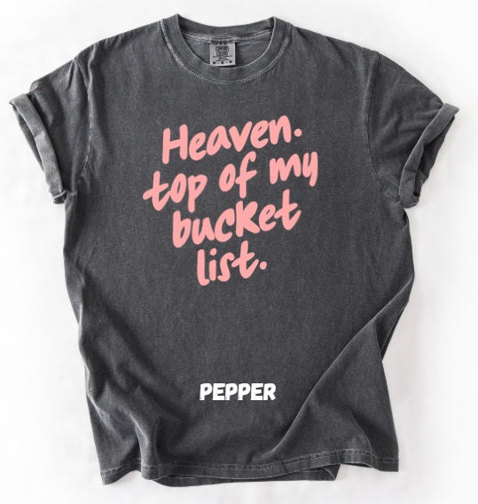 JESUS LOVE (ADULT) *PRE-ORDER* Heaven Bucket List (pink font)