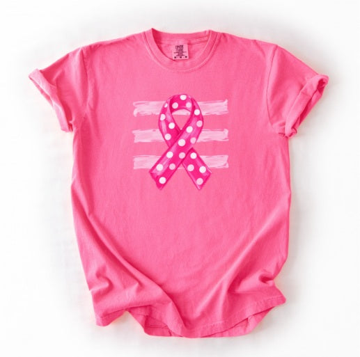 PINK OCTOBER (Kiddos) | Ribbon and Stripes