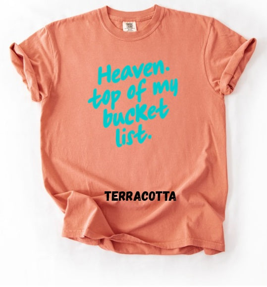 JESUS LOVE (ADULT) *PRE-ORDER* Heaven Bucket List (teal font)