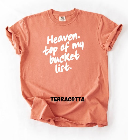 JESUS LOVE (ADULT) *PRE-ORDER* Heaven Bucket List (white font)