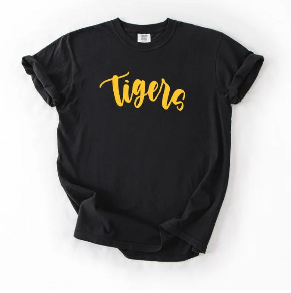 TIGERS (Kiddos) | Tigers Cursive (Yellow Font)