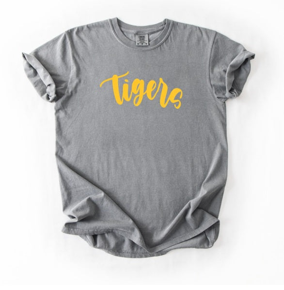 TIGERS (Kiddos) | Tigers Cursive (Yellow Font)