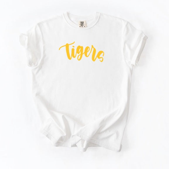 TIGERS (Kiddos) | Tigers Cursive (Yellow Font)