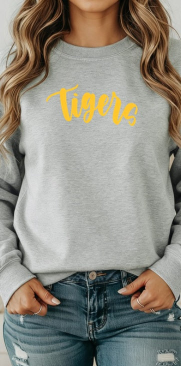TIGERS (Kiddos) | Tigers Cursive (Yellow Font)