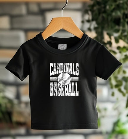CARDS (Kiddos) | Cardinals Baseball White Distressed