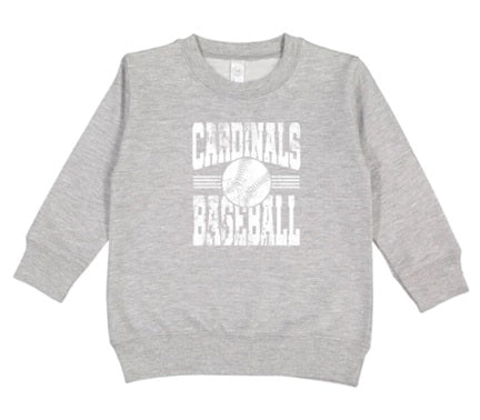 CARDS (Kiddos) | Cardinals Baseball White Distressed
