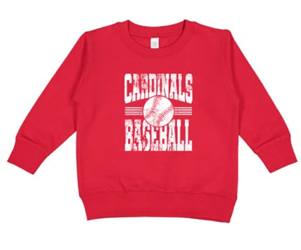 CARDS (Kiddos) | Cardinals Baseball White Distressed