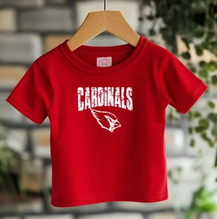 CARDS (Kiddos) | Cardinals Logo Distressed White