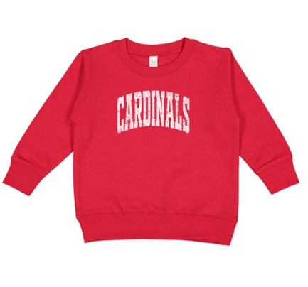 CARDS (Kiddos) | Cardinals White Distressed