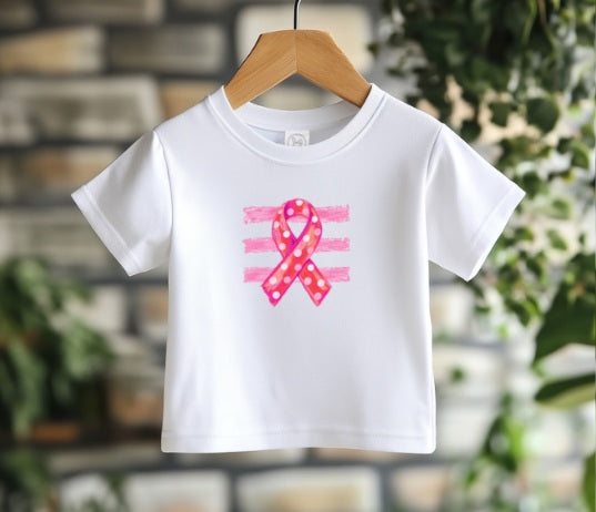 PINK OCTOBER (Kiddos) | Ribbon and Stripes