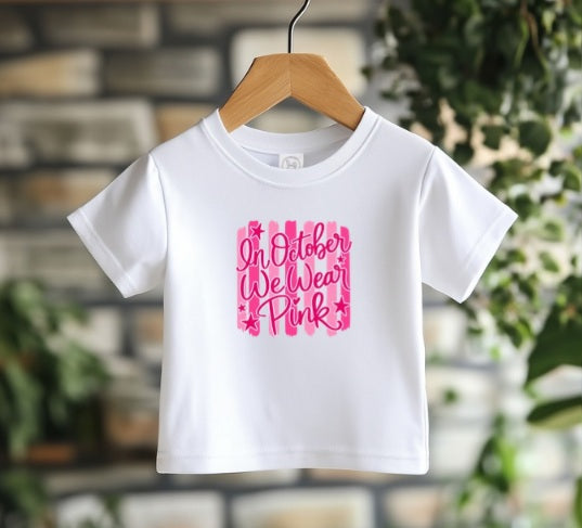 PINK OCTOBER (Kiddos) | We Wear Pink Stripes