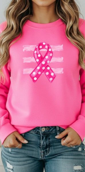 PINK OCTOBER (Kiddos) | Ribbon and Stripes